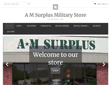 Tablet Screenshot of amsurplus.com